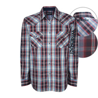X7W1111123 Mens Aden Check Logo L/S Shirt
