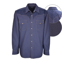 X7W1119155 Mens Benson Embroidered Ls Shirt
