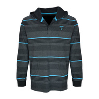 X7W1553138 Mens Slater Stripe Hooded Rugby