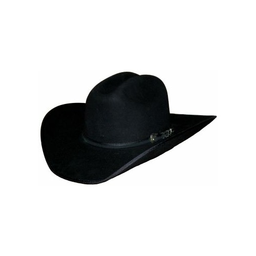 Cinch 15X Black Trimmed Felt Hat [Size: 54 cm]