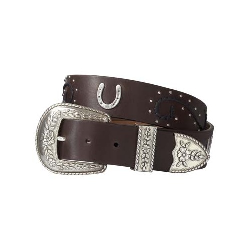 715002 Ariat Women's English Horseshoe Inlay [Size: 26 Colour: Chocolate]
