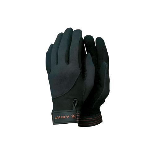 8-007 Ariat Women's Insulated Tek Grip Gloves [Size: 6 Colour: Black]