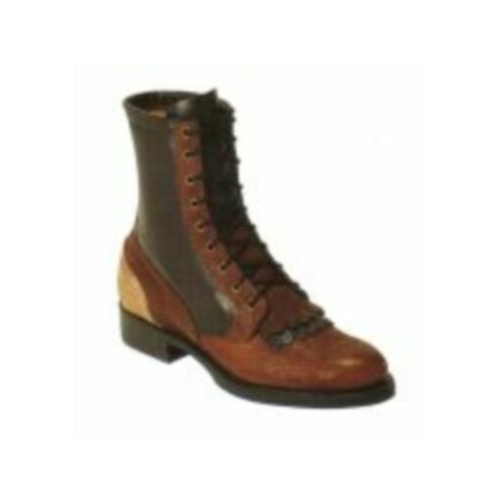 Boulet 8141 Mens Bull Riding Lace Up Boots