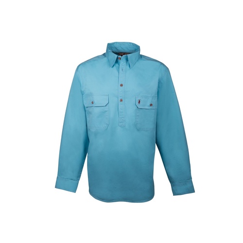 A1 Nungar/Men's Curio 1/2 Placket Work Shirt [Size: XS Weight: Light Weight]