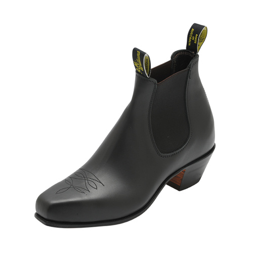 B569W R.M. Williams Santa Fe Boots MTO [Size: 3 Colour: Black Fitting: G]