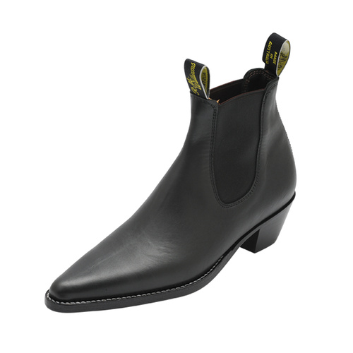 B766Y R.M. Williams Millicent Ladies Boots [Size: 5 Colour: Black Fitting: D]