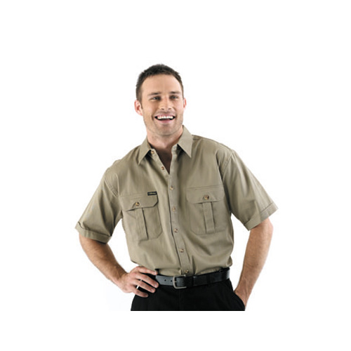 BS1433 Bisley Original Cotton Drill S/S Shirt [Size: S Colour: Black]