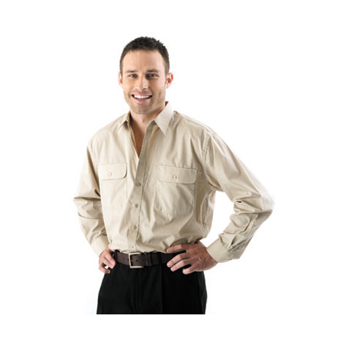 BS6526 Bisley Permanent Press L/S Shirt [Size: XS Colour: Metallic Blue]
