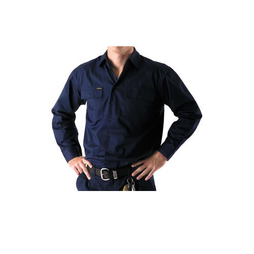 BS6893 Bisley Cool Lightweight Drill L/S Shirt [Size: S Colour: Khaki]