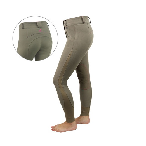 E6S2204007 TC EQUESTRIAN WOMENS STEPH BREECH [Size: 6 Colour: Pebble]