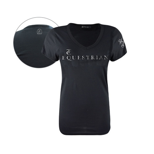E6S2505019 TC EQUESTRIAN WOMENS EQUESTRIAN TEE [Size: 6 Colour: Black]