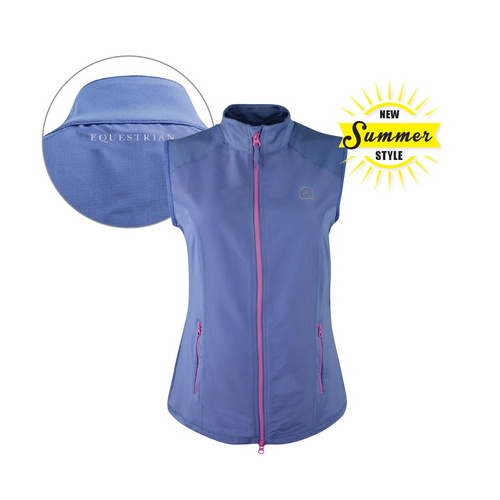 E6S2603012 TC EQUESTRIAN WOMENS RHINE VEST [Size: XS Colour: Steel Blue]