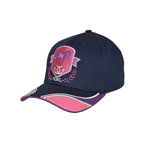 E6W5901CAP TC EQUESTRIAN GIRL'S AVA CAP [Colour: Dark Navy Size: One Size Fits All]