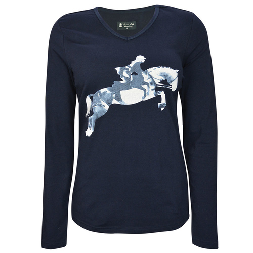 E7W2500033 Womens Lynda L/S Top [Size: 6 Colour: Dark Navy]