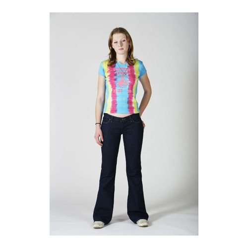 FHF Blue Dog Ladies Stretch Hipster Denim Flare [Size: 0 Leg: 34 inch]