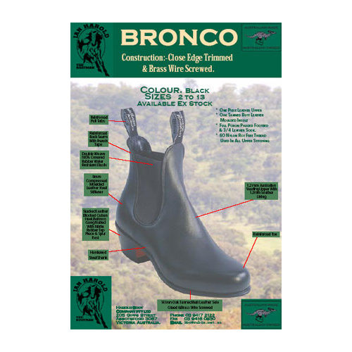 Harold HB004 Bronco Men's Boot [Size: 2]