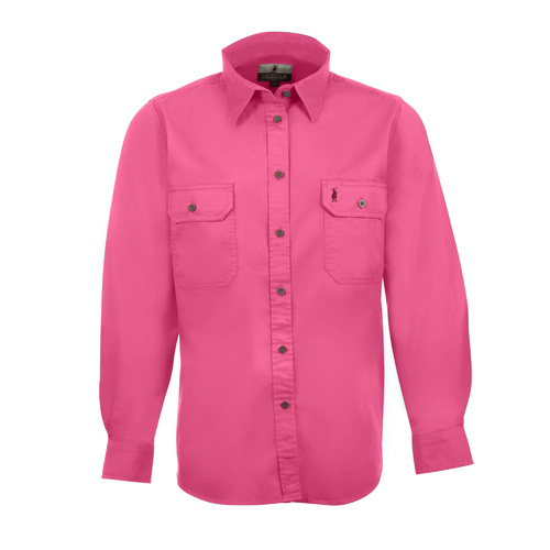 HP6 Nungar/Spinnifex Women's Full Button 2 Pkt Work Shirt [Size: 8 Weight: Light Weight]