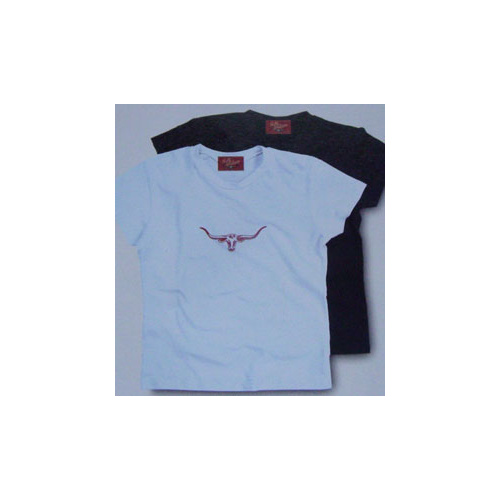 KN183 Longhorn T-Shirt [Size: 10 Colour: Black]