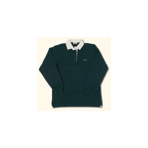 KN285 Longhorn Logo Rugby [Size: XS Colour: Navy]
