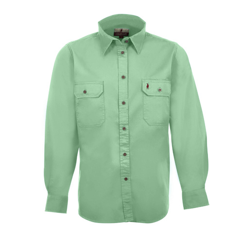 LI6 Nungar/Spinnifex Women's Full Button 2 Pkt Work shirt [Size: 8 Weight: Light Weight]