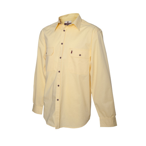 LM3 Nungar Curio Men's Full Button Work Shirt [Size: S Colour: Lemon Weight: Light Weight]