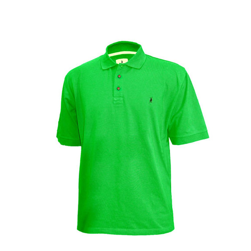 M-POLO-GRN Nungar Men's Pique Knit Polo [Size: S Colour: Green]
