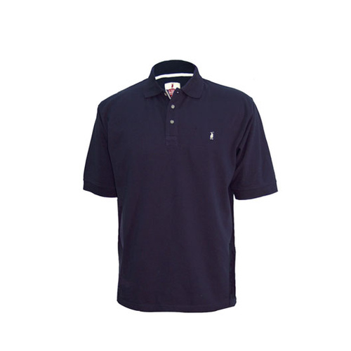 M-POLO-NVY Nungar Men's Pique Knit Polo [Size: S Colour: Navy]