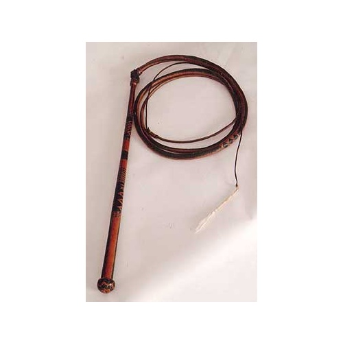 NTSW001 20 Strand Kangaroo Hide Trophy Whip