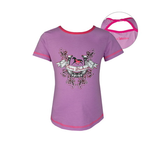 P6S5506061 PURE WESTERN GIRLS CARLEY S/S TOP [Size: 2 Colour: Violet]