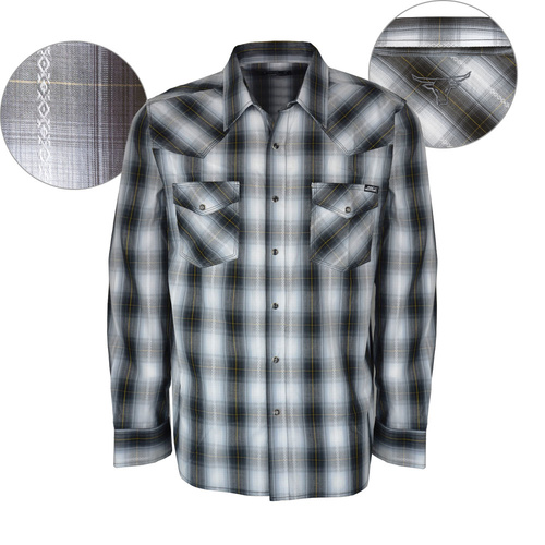 P6W1100026 PURE WESTERN MEN'S RALSTON CHECK L/S SHIRT