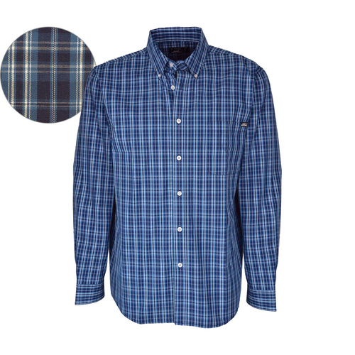 P6W1103027 PURE WESTERN MEN'S ROWAN CHECK BUTTON DOWN SHIRT