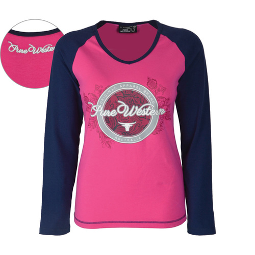 P6W2503043 PURE WESTERN WOMEN'S DARBY L/S TOP