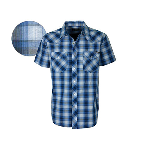 P6Y1102004 Pure Western Men's Gibson Check S/S Shirt