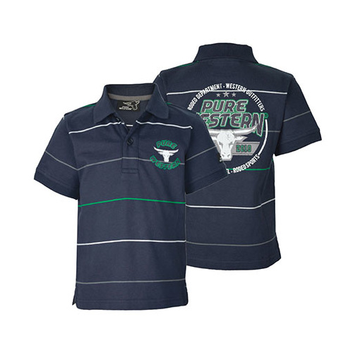 P6Y3500021 Pure Western Boy's Kayden Polo