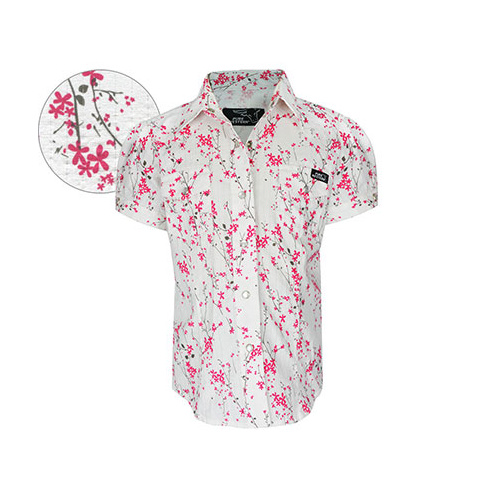 P6Y5101013 Pure Western Girl's Myra Printed S/S Shirt