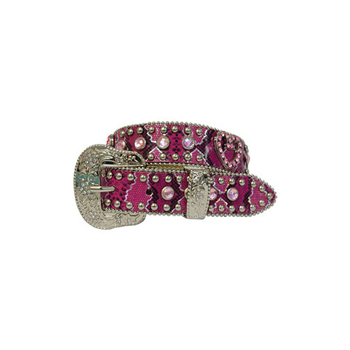 P6Y5902BEL Pure Western Girl's Molly Bling Belt