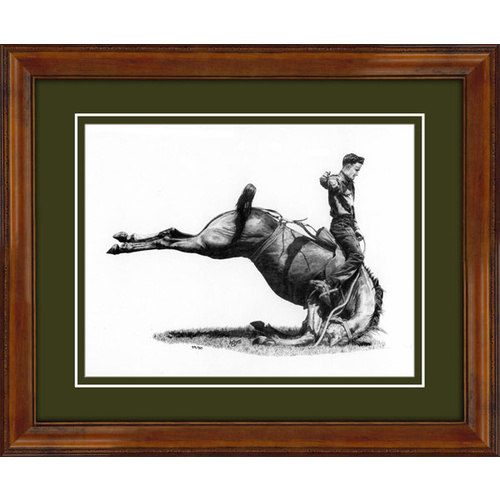 RER005: 1950's BRONC RIDER PRINT