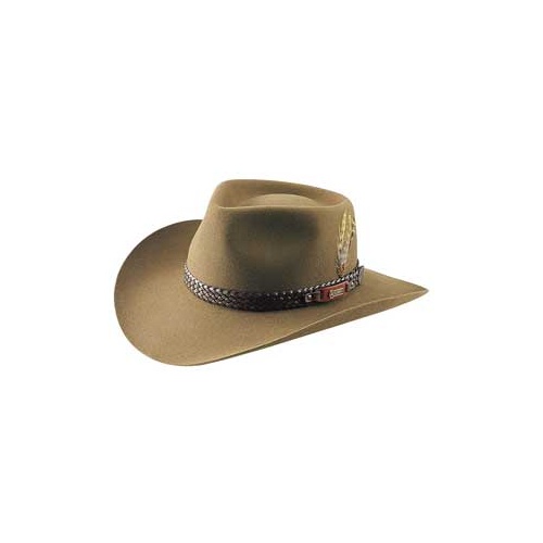 Akubra Snowy River Hat [Size: 53 cm Colour: Black]