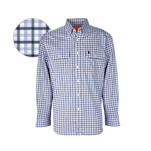T6S1115013 THOMAS COOK MENS HEXHAM CHECK 2-PKT L/S SHIRT [Size: S Colour: Blue/Soft Pink]