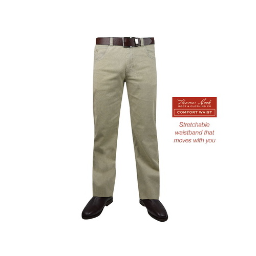 T6S1215074 THOMAS COOK MENS LONGREACH COMFORT WAIST JEANS 32LEG [Size: 30 Colour: Dark Blue]