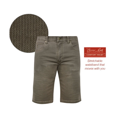 T6S1307074 THOMAS COOK MENS LONGREACH COMFORT WAIST SHORTS [Size: 30 Colour: Dark Blue]