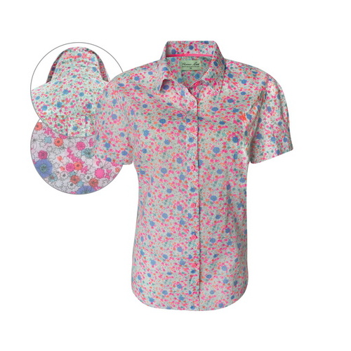 T6S2106039 THOMAS COOK WOMENS NARRANDERA PRINT S/S SHIRT [Size: 8 Colour: Floral]