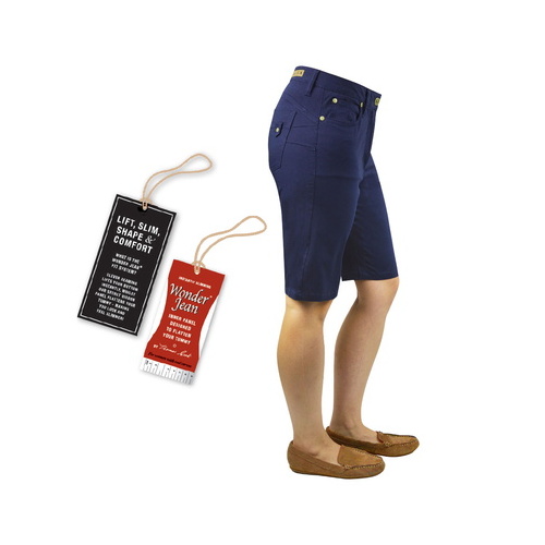 T6S2304045 THOMAS COOK WOMENS SARINA WONDER JEAN SHORTS [Size: 8 Colour: Dark Navy]