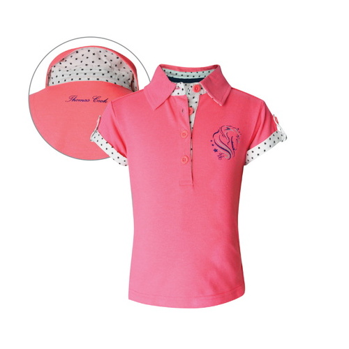 T6S5510060 THOMAS COOK GIRLS NOOSA S/S POLO [Size: 2 Colour: Neon Pink]