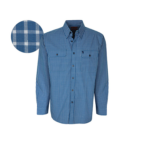 T6W1115003 THOMAS COOK MEN'S FERGUSON CHECK 2-PKT L/S SHIRT [Size: S Colour: Teal Blue]