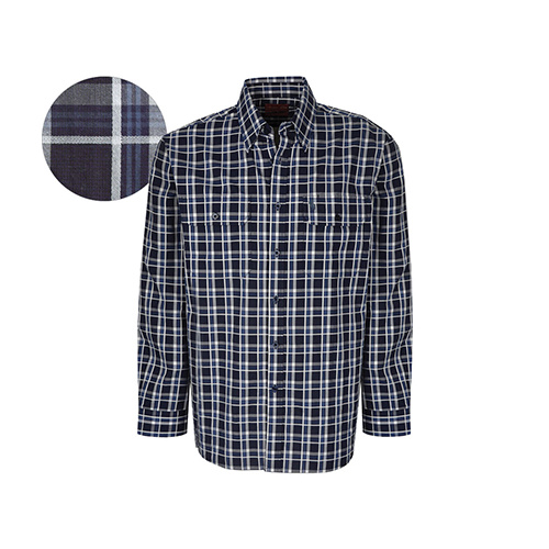 T6W1115005 THOMAS COOK MEN'S BAILEY CHECK 2-PKT L/S SHIRT [Size: S Colour: Midnight]