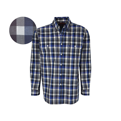 T6W1115007 THOMAS COOK MEN'S KILLARNEY CHECK 2-PKT L/S SHIRT [Size: S Colour: Deep Blue]