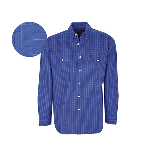 T6W1115011 THOMAS COOK MEN'S KENT CHECK 2-PKT L/S SHIRT [Size: S Colour: Blue]