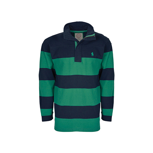 T6W1524024 THOMAS COOK MEN'S JACK STRIPE RUGBY [Size: S Colour: Dark Navy/Cabernet]