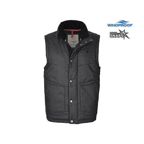 T6W1609073 THOMAS COOK MEN'S GORDON VEST [Size: S Colour: Steel Grey/Black]